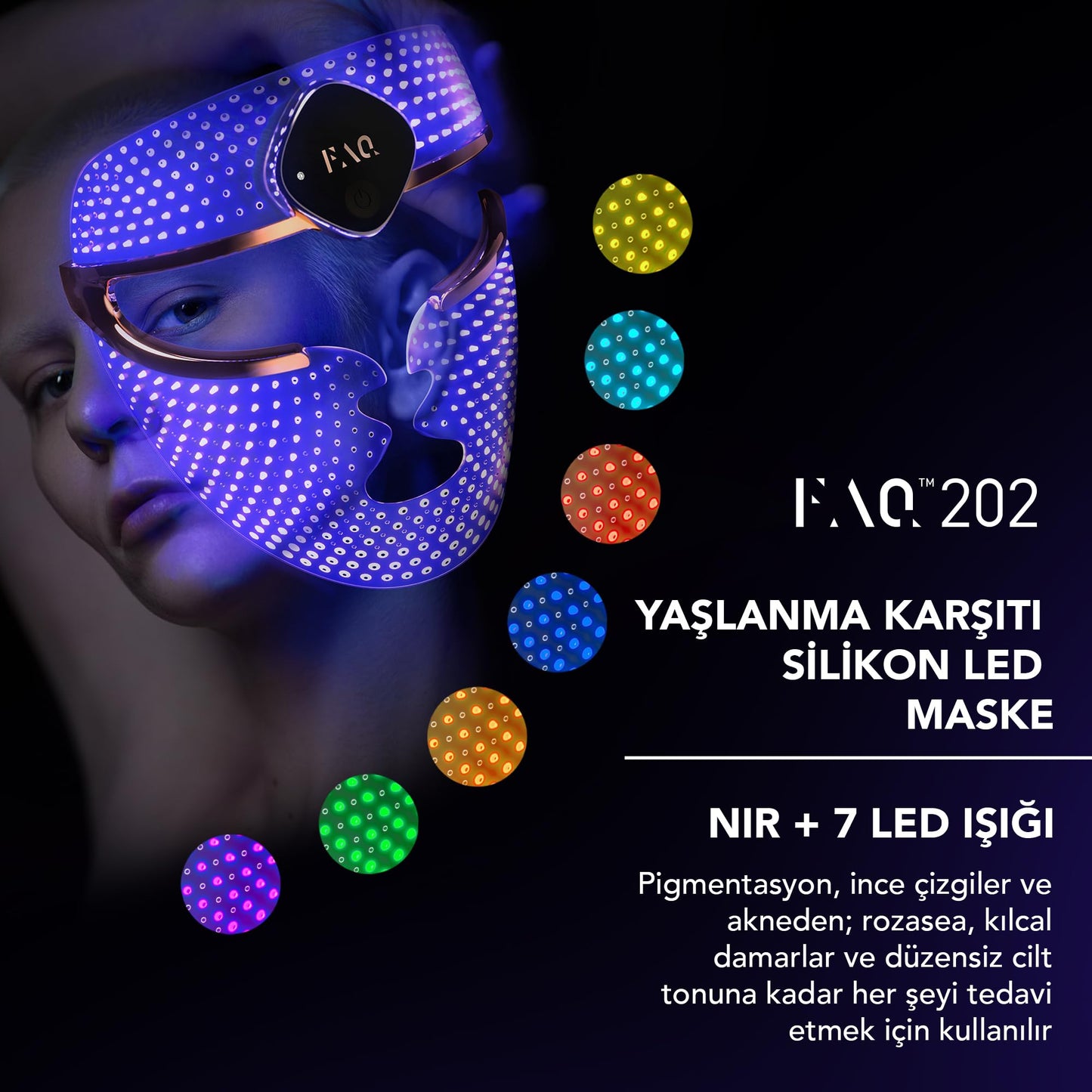Anti Aging NIR - 7 LED Face Light Mask