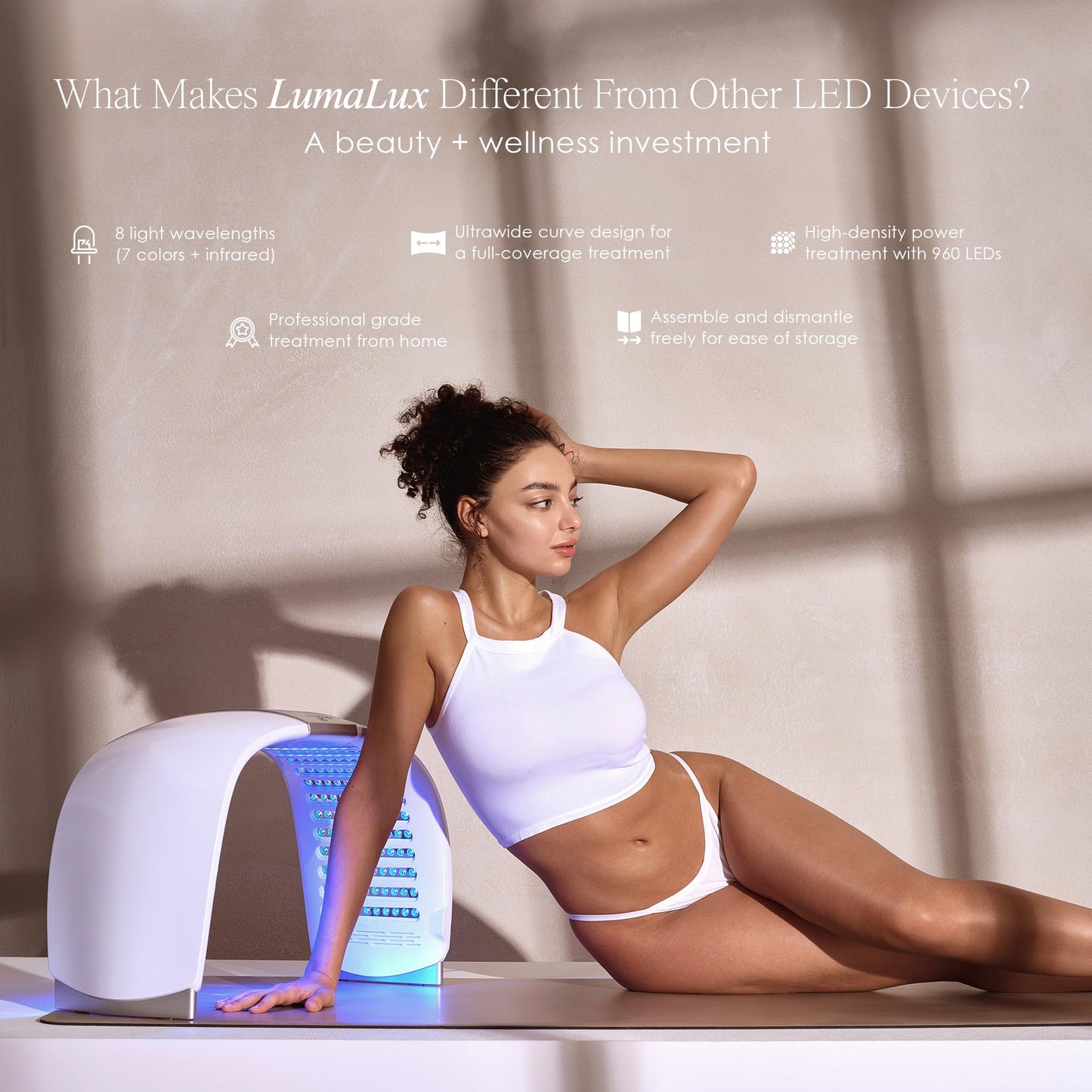 Lumalux Dome | Face & Body Led Light Therapy Device