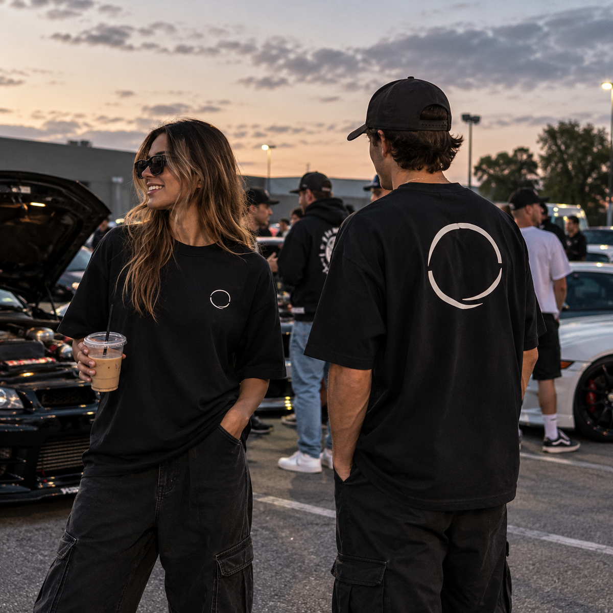 Prime Regen Oversized Organic Tee — Black
